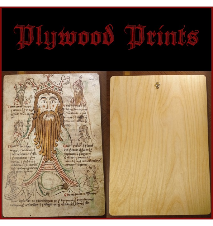 Polished birch plywood print – smooth finished wood art panel for wall hanging