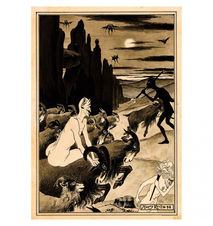 Night Scene with Goats and Devils.