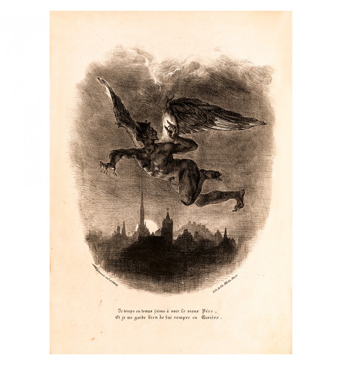 Flying Mephistopheles by Eugène Delacroix.