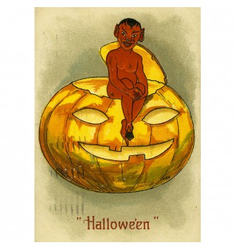 Retro Halloween postcard...
