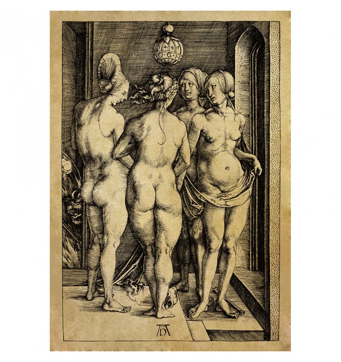 Four naked witches. Albrecht Durer.