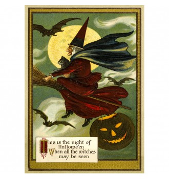 Halloween poster with a...