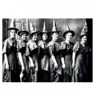A coven of witches poses...