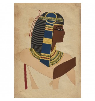Pharaoh. Egyptian Art Print.