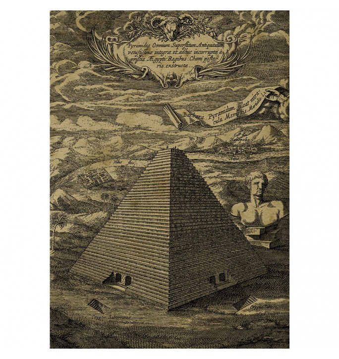 Turris Babel by Athanasius Kircher.