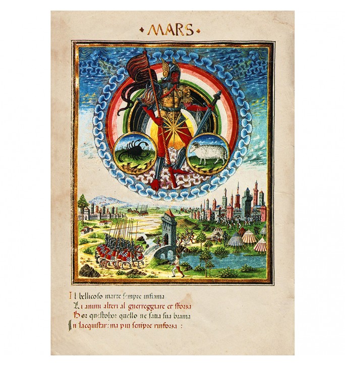 The Spear of Mars is an astrological and alchemical symbol.