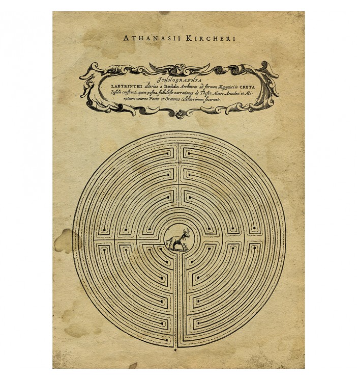 Athanasius Kircher. Labyrinth.