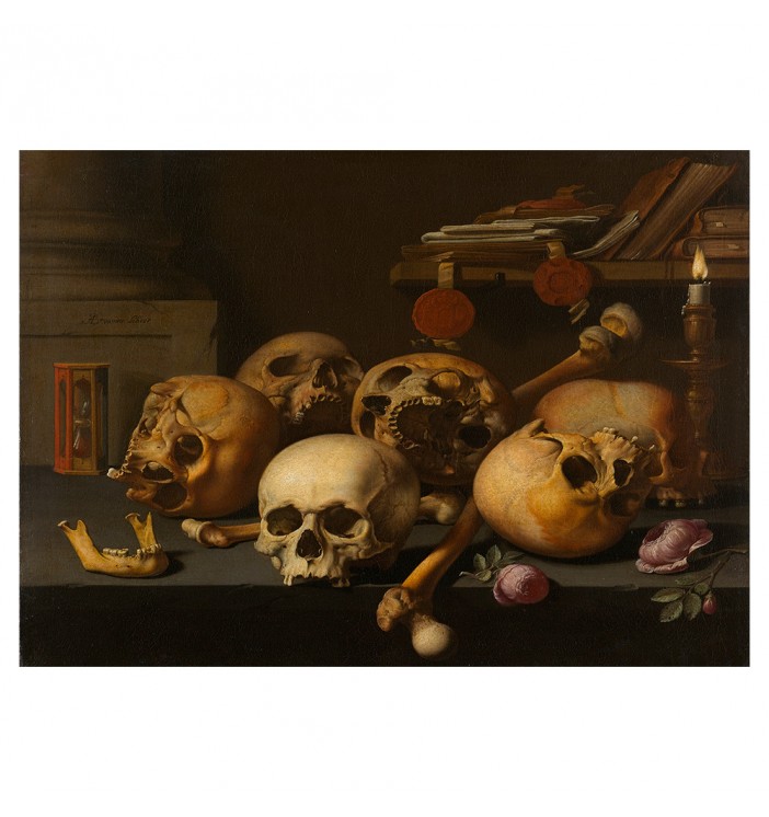 Vanitas Still Life With Skulls.