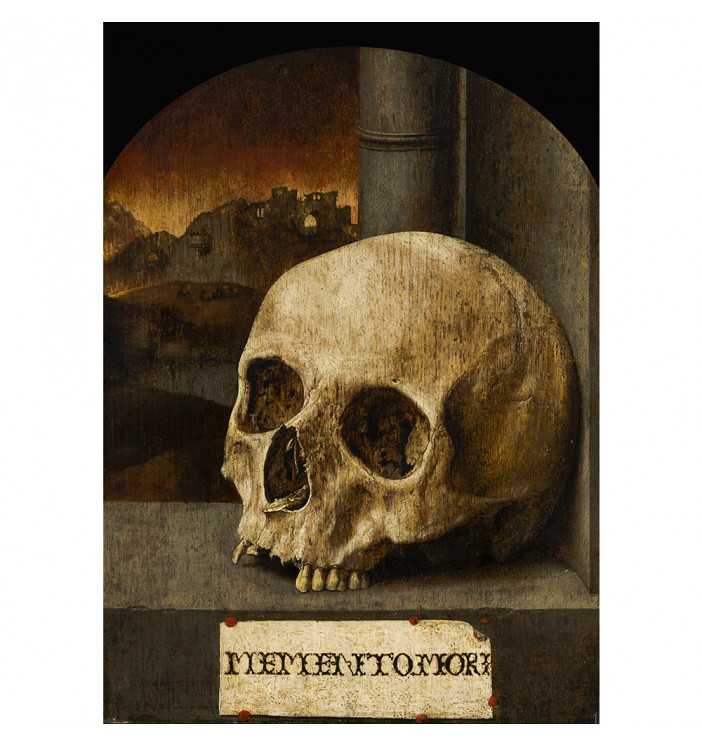 Medieval Memento Mori with Skull.