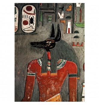 Egyptian deity Anubis.