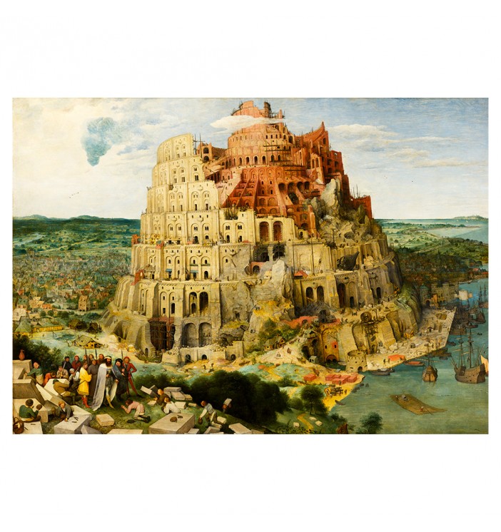 Babel tower. Pieter Bruegel artwork.