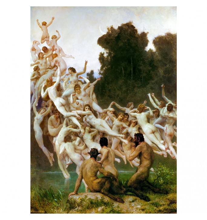 Oreads and Satyrs. Magical dancing in the forest.