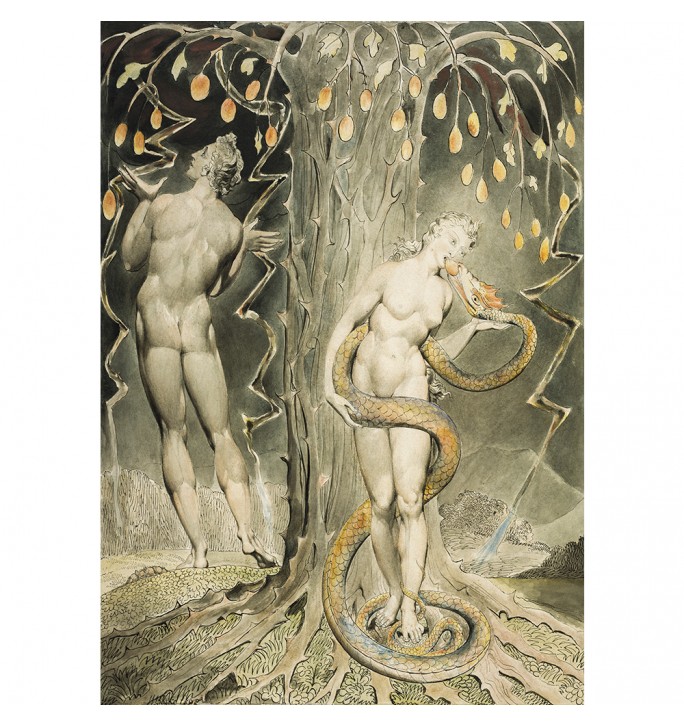 The Temptation and Fall of Eve by William Blake.