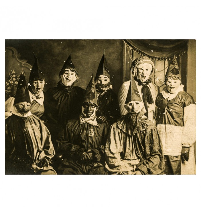 Creepy Vintage Halloween Party Costumes.