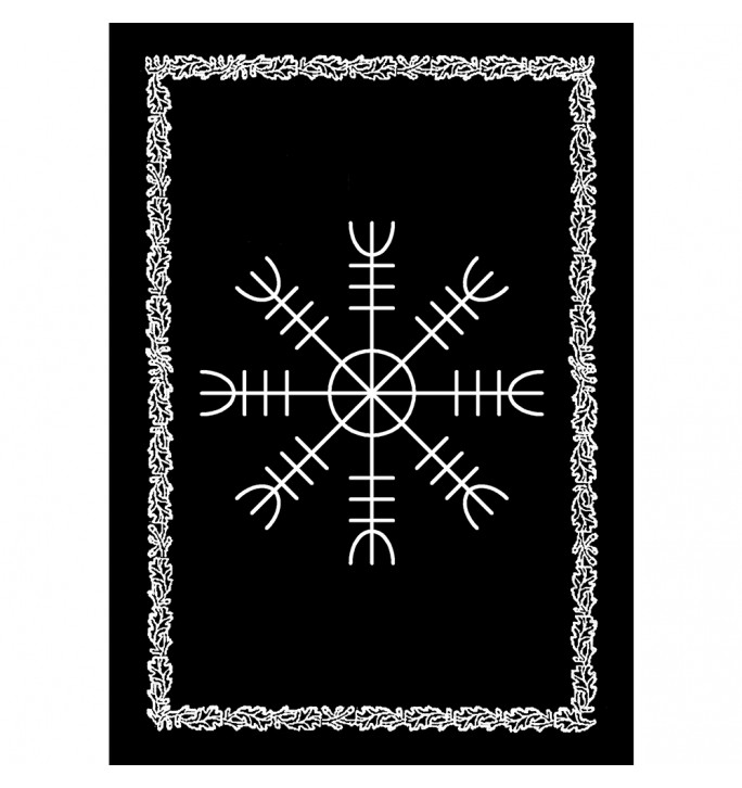 The magic sign of Agishjalm. Helm of awe pagan symbol.