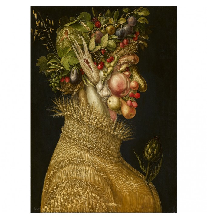 Summer. Psychedelic painting by Giuseppe Arcimboldo.