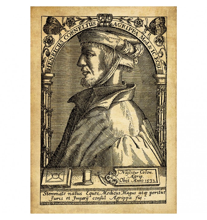 Portrait of Agrippa of Nettesheim.
