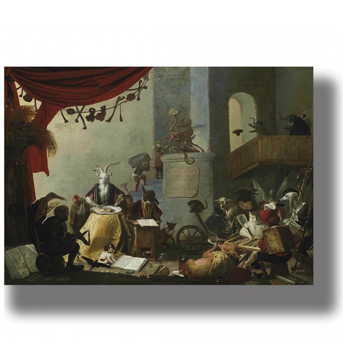 A Diablerie with the Goat - Witchcraft and Dark Ritual Scene