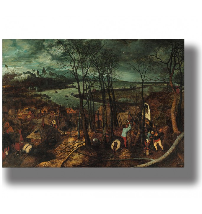 The Gloomy Day. February. Pieter Bruegel the Elder artwork.