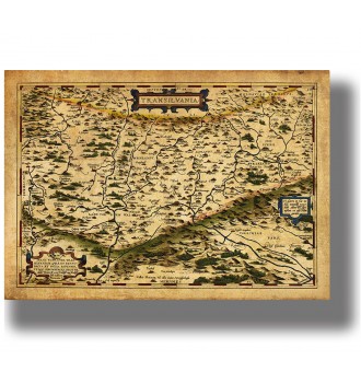 Antique Map Of Transylvania.