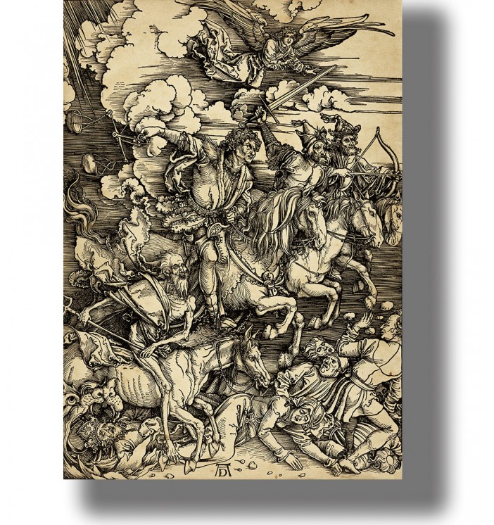 Dürer Four Horsemen of the Apocalypse - Religious Engraving Print