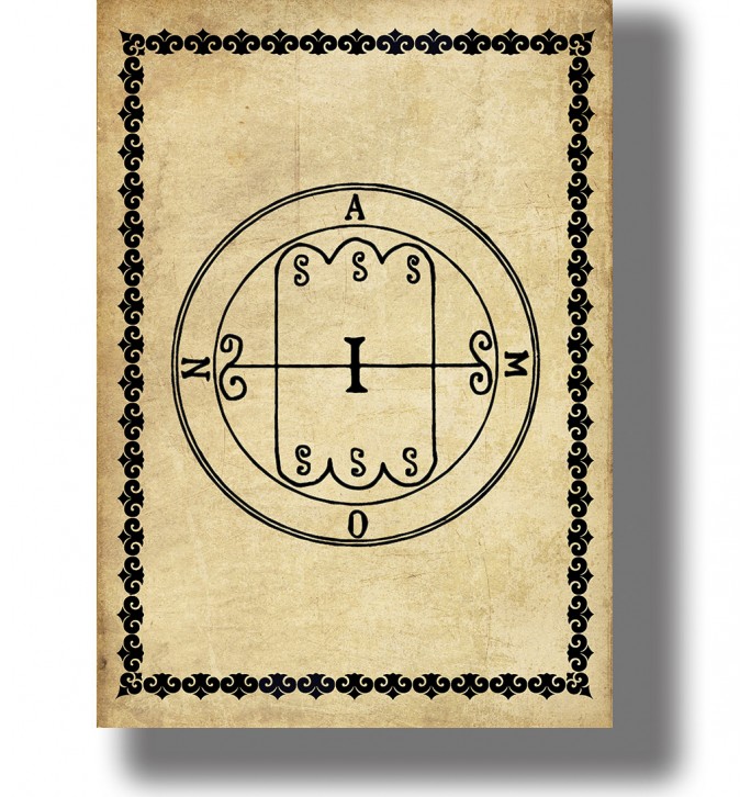 Lamen of Amon - Goetia Demon Print