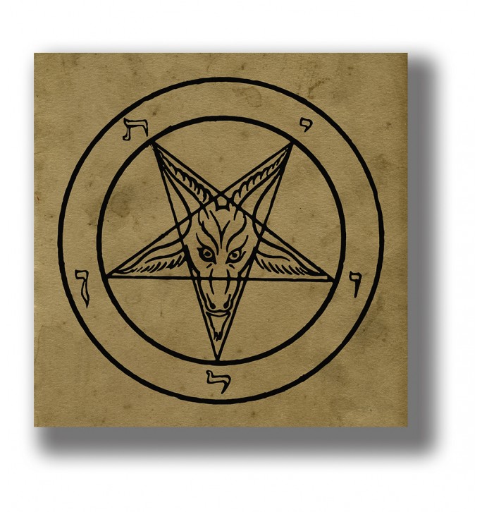 The pentagram of Baphomet.