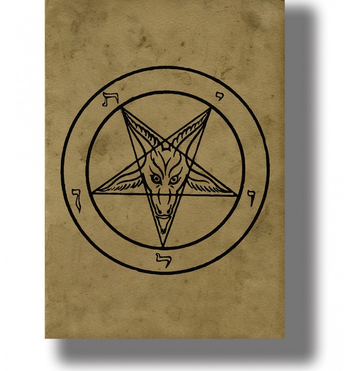 Baphomet Pentagram - Satanic Symbol Print