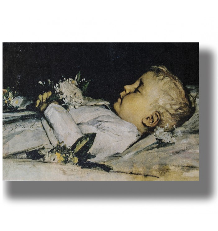 Child on deathbed. The dark art of death.