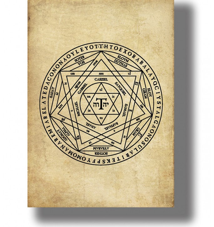 Seal of the True God - Angelic Magic Symbol Print