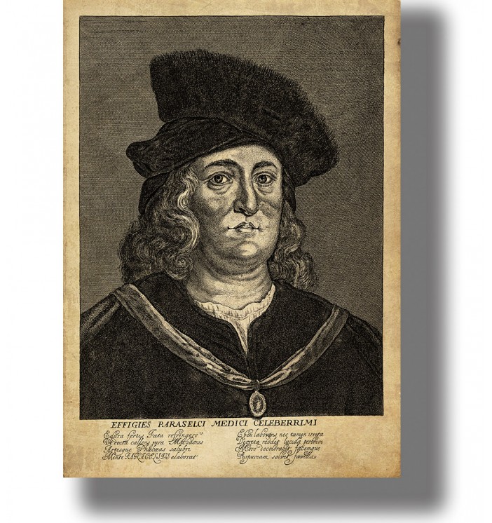 Paracelsus - Renaissance Alchemist Portrait Print