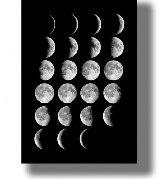 4 Moon phases. New moon,...