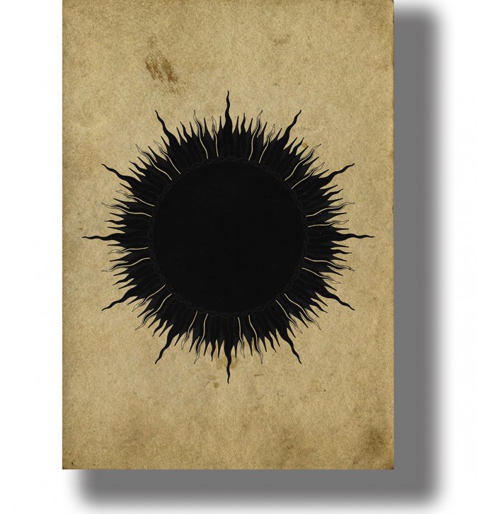 The Black Sun. Esoteric occult symbol.