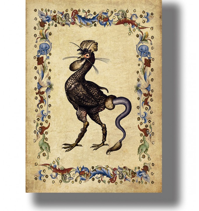 Basilisk - Medieval Bestiary Creature Print