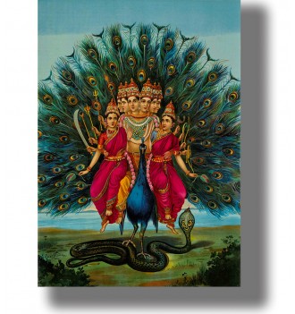 Hindu God Murugan as Peacock.