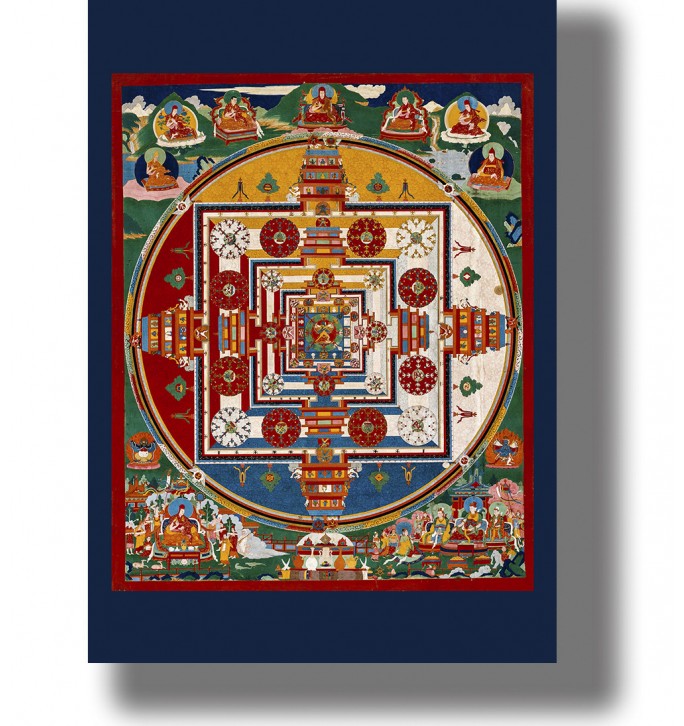 Buddhist Mandala. Sacred geometry artwork.
