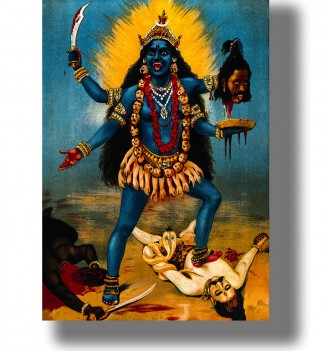 Hindu Goddess Kali triumphs...