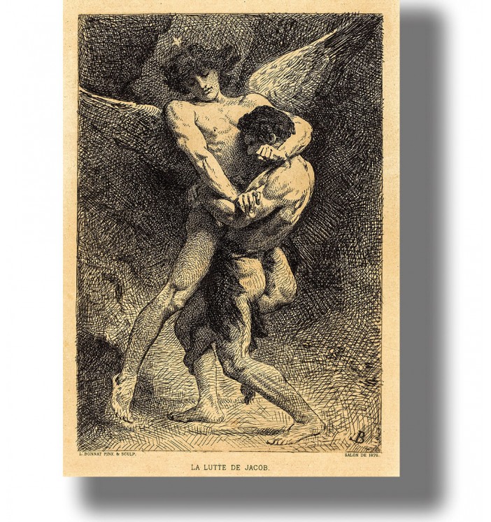 Jacob wrestling with the Angel.