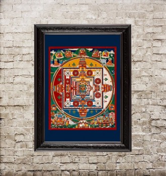 Mandala poster. Sacred art print.