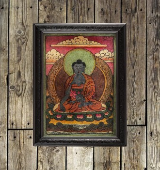 Old Tibetan Thangka print.