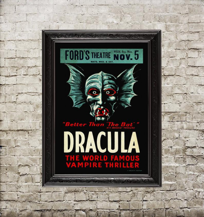 Dracula vintage poster at Ford’s Theatre in Washington...