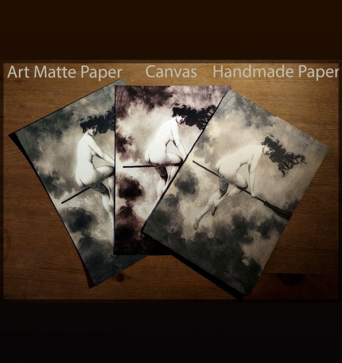 Canvas, art matte paper, and handmade paper – linen texture, thick matte, vintage deckled edges Canvas, art matte paper, and handmade paper – linen texture, thick matte, vintage deckled edges
