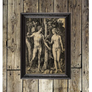 Adam and Eve at the Tree of Knowledge.